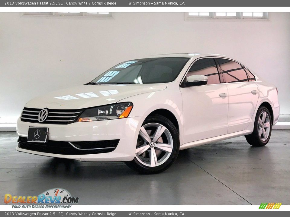 2013 Volkswagen Passat 2.5L SE Candy White / Cornsilk Beige Photo #12