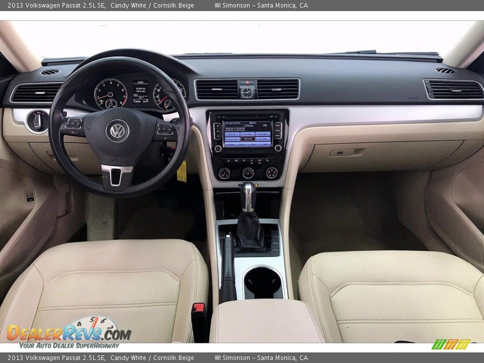 2013 Volkswagen Passat 2.5L SE Candy White / Cornsilk Beige Photo #15