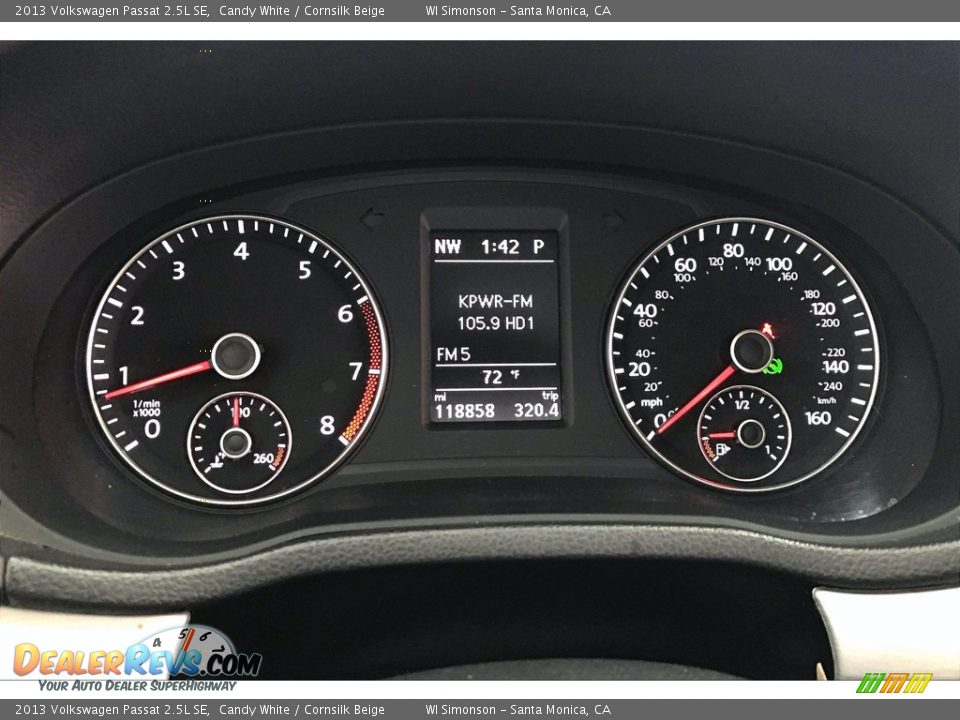 2013 Volkswagen Passat 2.5L SE Candy White / Cornsilk Beige Photo #23