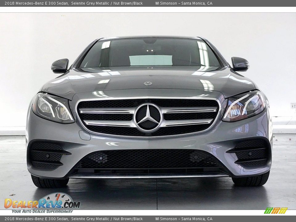 2018 Mercedes-Benz E 300 Sedan Selenite Grey Metallic / Nut Brown/Black Photo #2