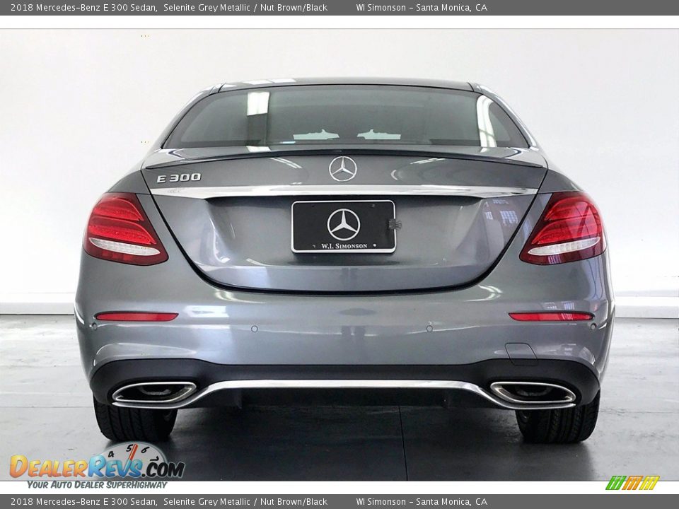 2018 Mercedes-Benz E 300 Sedan Selenite Grey Metallic / Nut Brown/Black Photo #3
