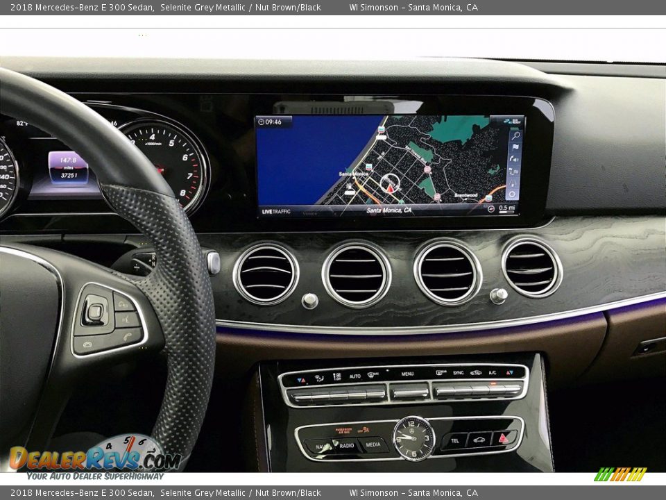 2018 Mercedes-Benz E 300 Sedan Selenite Grey Metallic / Nut Brown/Black Photo #5