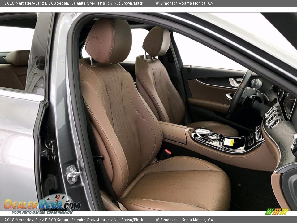2018 Mercedes-Benz E 300 Sedan Selenite Grey Metallic / Nut Brown/Black Photo #6