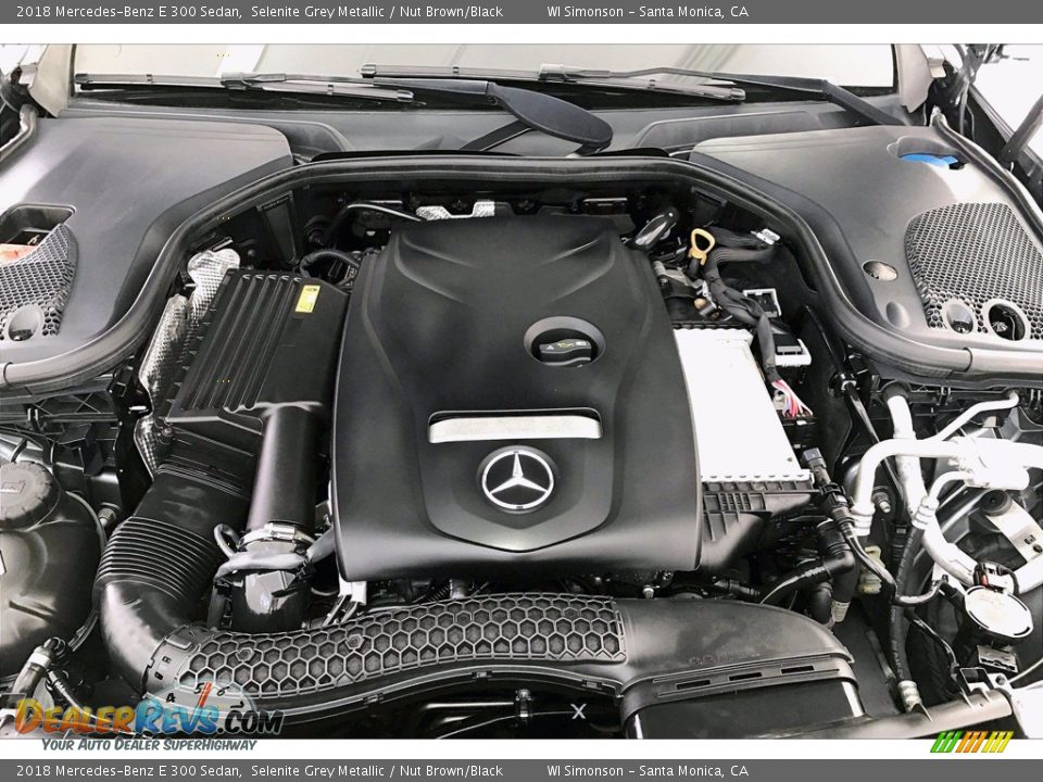2018 Mercedes-Benz E 300 Sedan Selenite Grey Metallic / Nut Brown/Black Photo #9