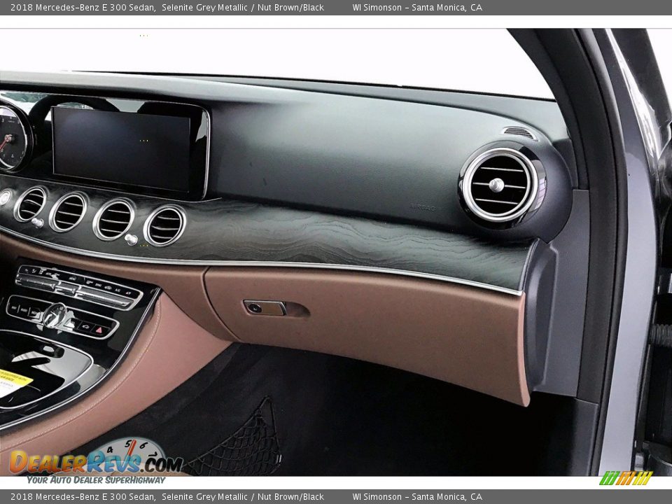 2018 Mercedes-Benz E 300 Sedan Selenite Grey Metallic / Nut Brown/Black Photo #16