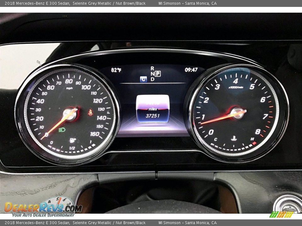 2018 Mercedes-Benz E 300 Sedan Selenite Grey Metallic / Nut Brown/Black Photo #23