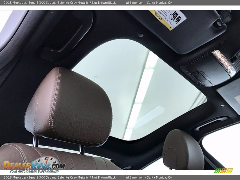 2018 Mercedes-Benz E 300 Sedan Selenite Grey Metallic / Nut Brown/Black Photo #25