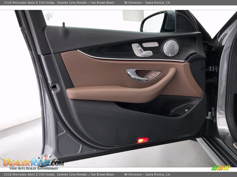 2018 Mercedes-Benz E 300 Sedan Selenite Grey Metallic / Nut Brown/Black Photo #26
