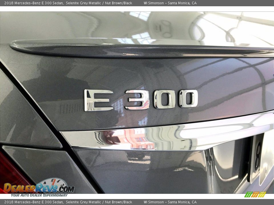 2018 Mercedes-Benz E 300 Sedan Selenite Grey Metallic / Nut Brown/Black Photo #31