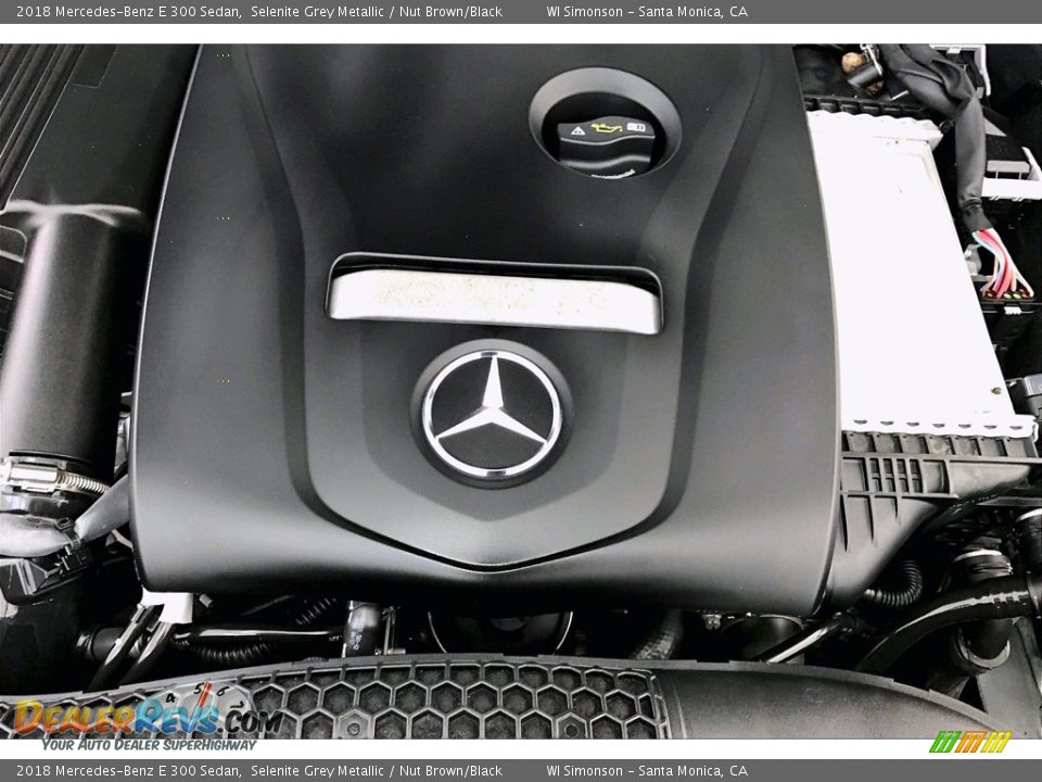 2018 Mercedes-Benz E 300 Sedan Selenite Grey Metallic / Nut Brown/Black Photo #32