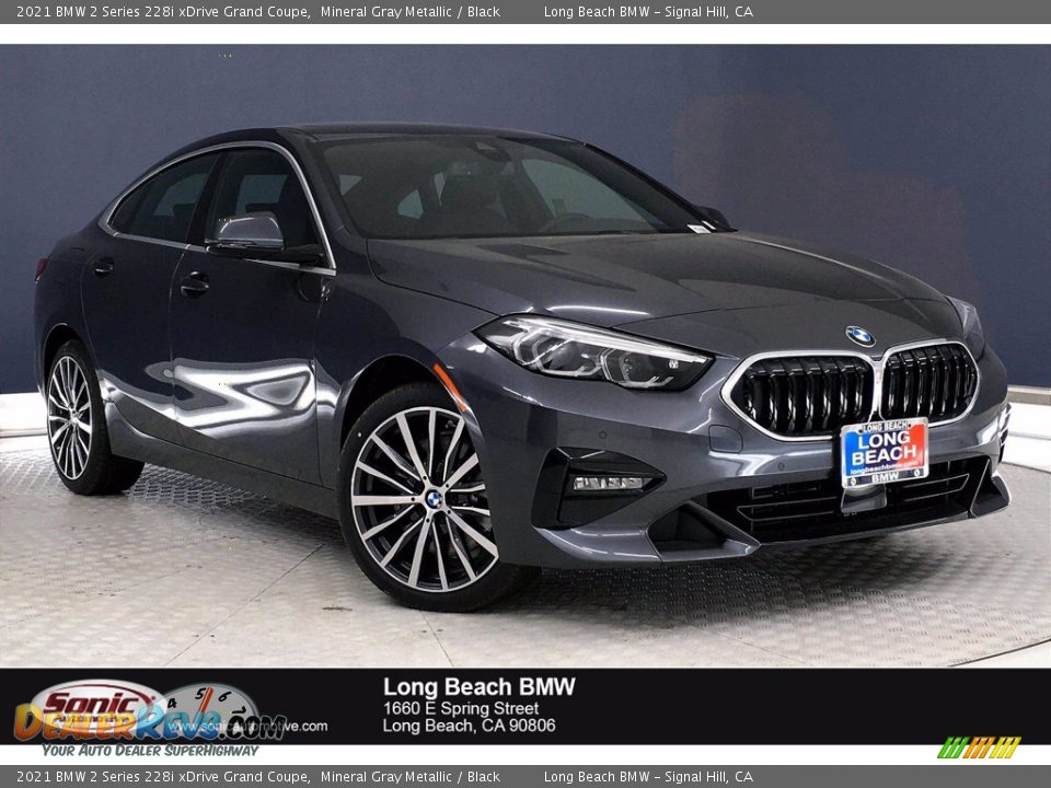 2021 BMW 2 Series 228i xDrive Grand Coupe Mineral Gray Metallic / Black Photo #1