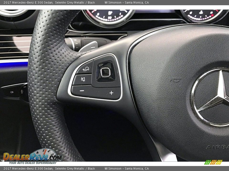 2017 Mercedes-Benz E 300 Sedan Selenite Grey Metallic / Black Photo #21