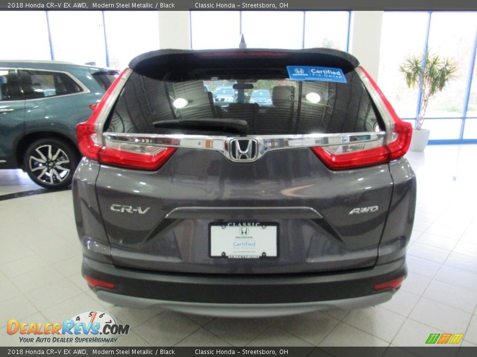 2018 Honda CR-V EX AWD Modern Steel Metallic / Black Photo #8