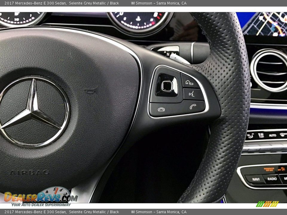 2017 Mercedes-Benz E 300 Sedan Selenite Grey Metallic / Black Photo #22