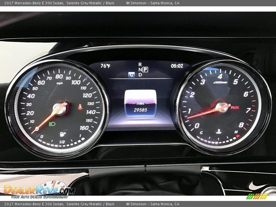 2017 Mercedes-Benz E 300 Sedan Selenite Grey Metallic / Black Photo #23