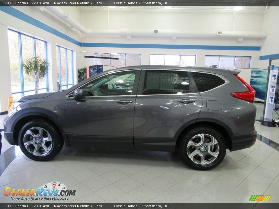 2018 Honda CR-V EX AWD Modern Steel Metallic / Black Photo #10
