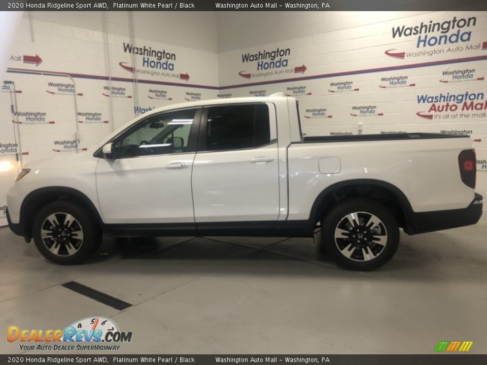 2020 Honda Ridgeline Sport AWD Platinum White Pearl / Black Photo #2