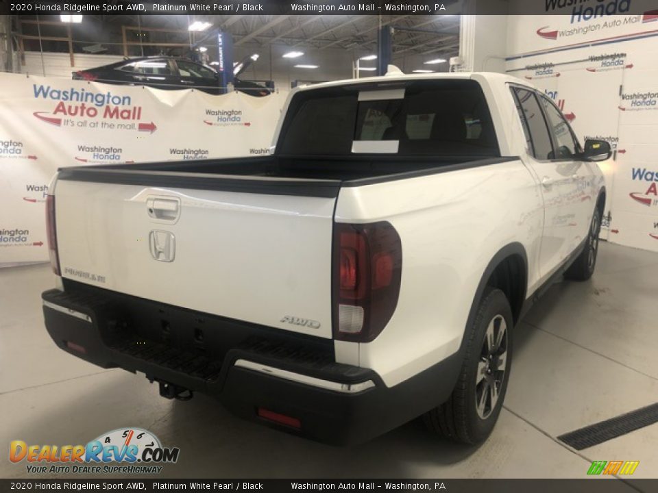 2020 Honda Ridgeline Sport AWD Platinum White Pearl / Black Photo #3