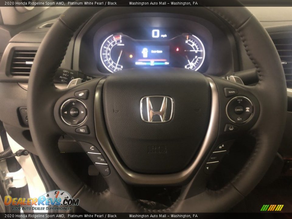 2020 Honda Ridgeline Sport AWD Platinum White Pearl / Black Photo #11