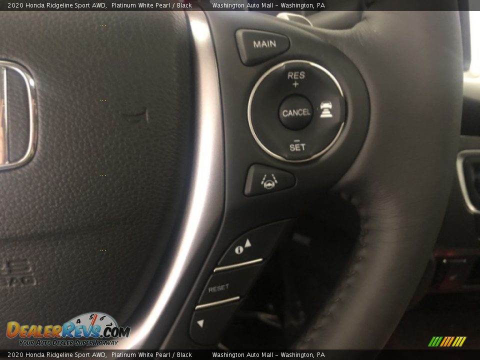 2020 Honda Ridgeline Sport AWD Platinum White Pearl / Black Photo #13