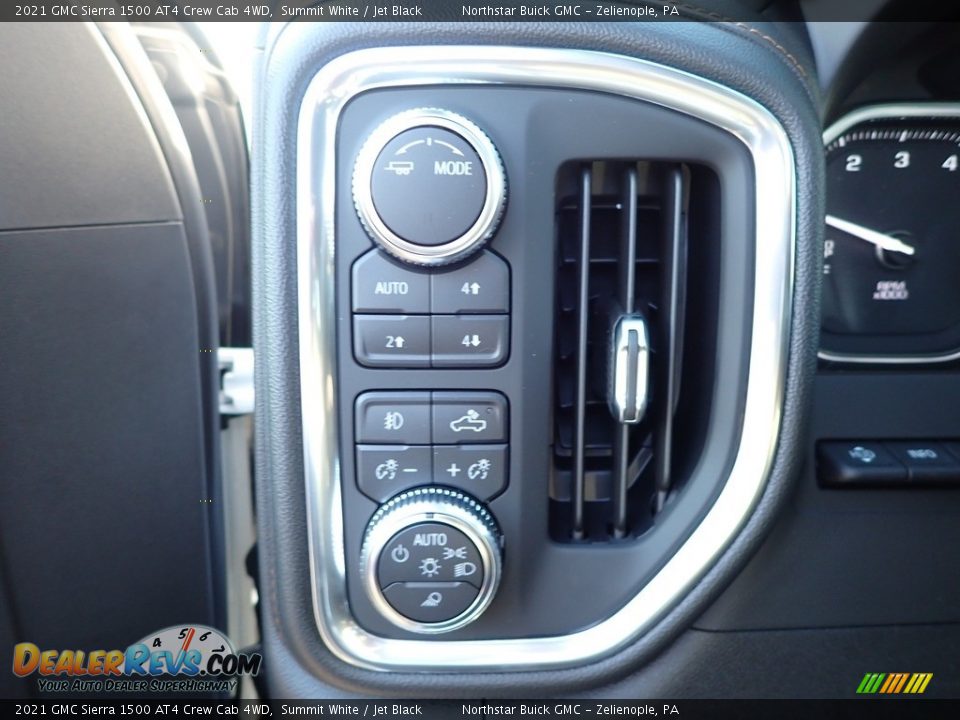 Controls of 2021 GMC Sierra 1500 AT4 Crew Cab 4WD Photo #11