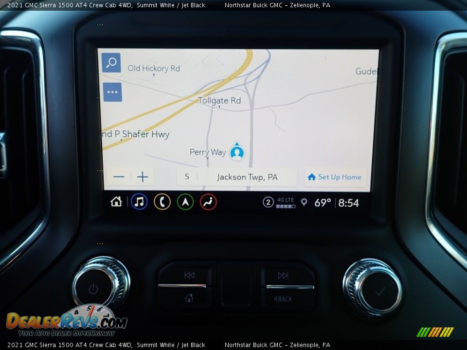 Navigation of 2021 GMC Sierra 1500 AT4 Crew Cab 4WD Photo #17