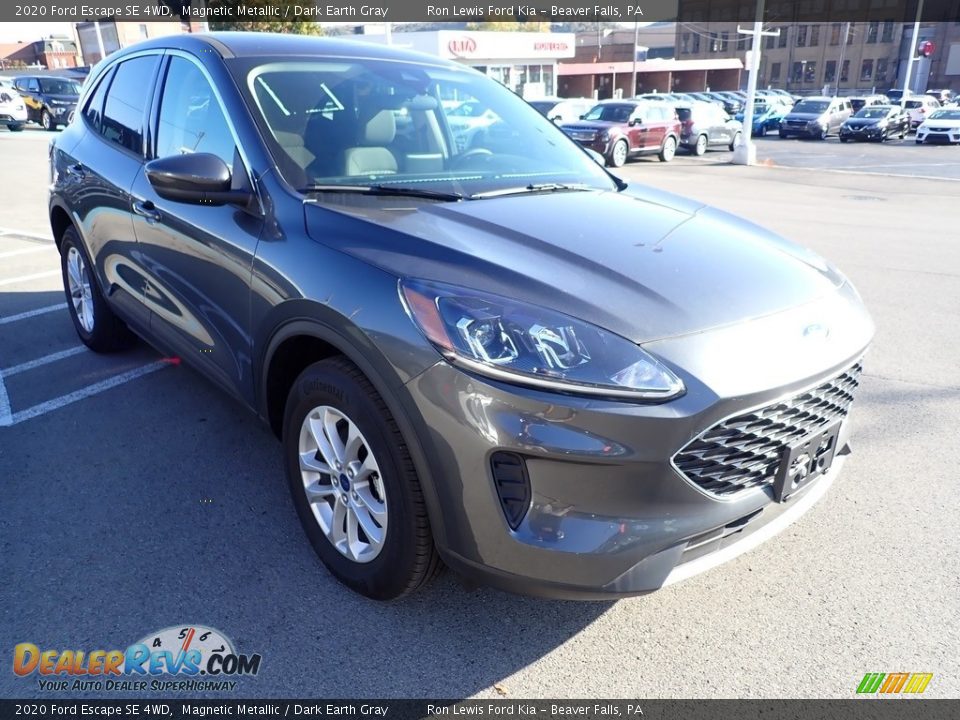 2020 Ford Escape SE 4WD Magnetic Metallic / Dark Earth Gray Photo #3