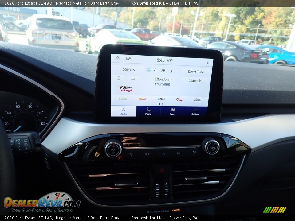 2020 Ford Escape SE 4WD Magnetic Metallic / Dark Earth Gray Photo #15