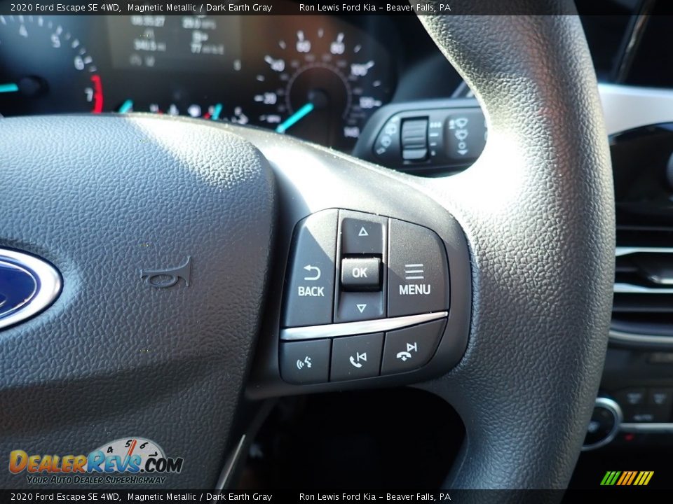 2020 Ford Escape SE 4WD Magnetic Metallic / Dark Earth Gray Photo #17