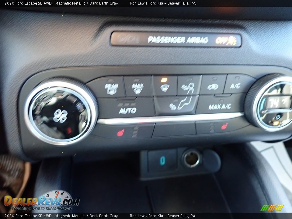 2020 Ford Escape SE 4WD Magnetic Metallic / Dark Earth Gray Photo #19