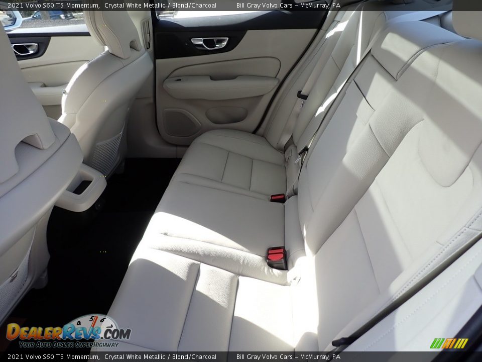 2021 Volvo S60 T5 Momentum Crystal White Metallic / Blond/Charcoal Photo #8
