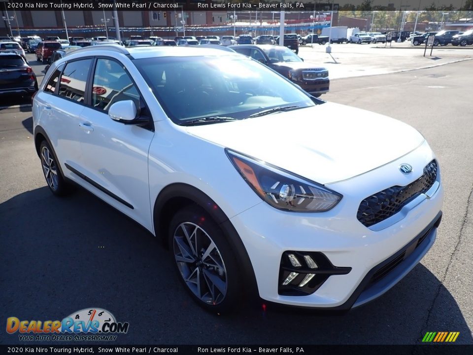 2020 Kia Niro Touring Hybrid Snow White Pearl / Charcoal Photo #3