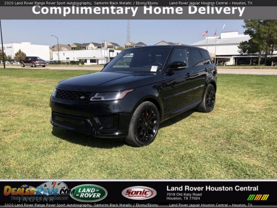 2020 Land Rover Range Rover Sport Autobiography Santorini Black Metallic / Ebony/Ebony Photo #1
