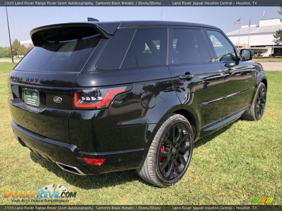2020 Land Rover Range Rover Sport Autobiography Santorini Black Metallic / Ebony/Ebony Photo #3