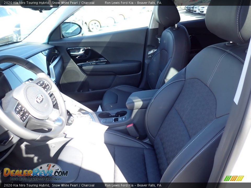 2020 Kia Niro Touring Hybrid Snow White Pearl / Charcoal Photo #14