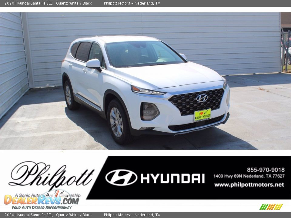 2020 Hyundai Santa Fe SEL Quartz White / Black Photo #1