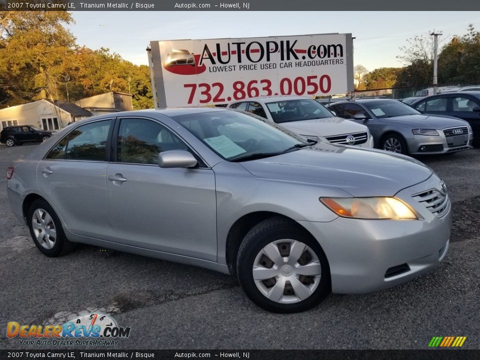 2007 Toyota Camry LE Titanium Metallic / Bisque Photo #1