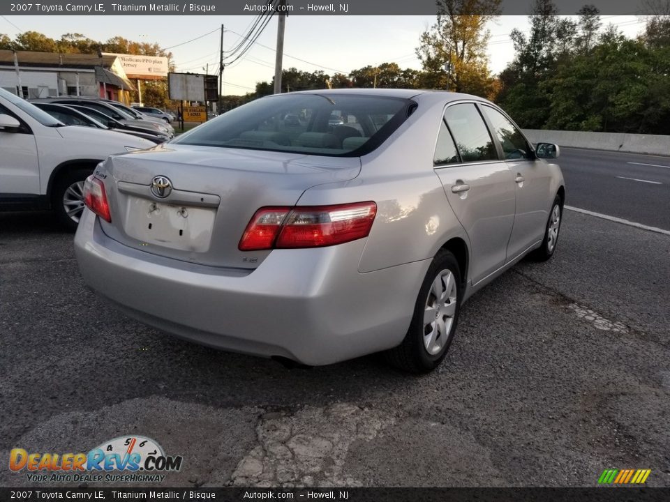 2007 Toyota Camry LE Titanium Metallic / Bisque Photo #3