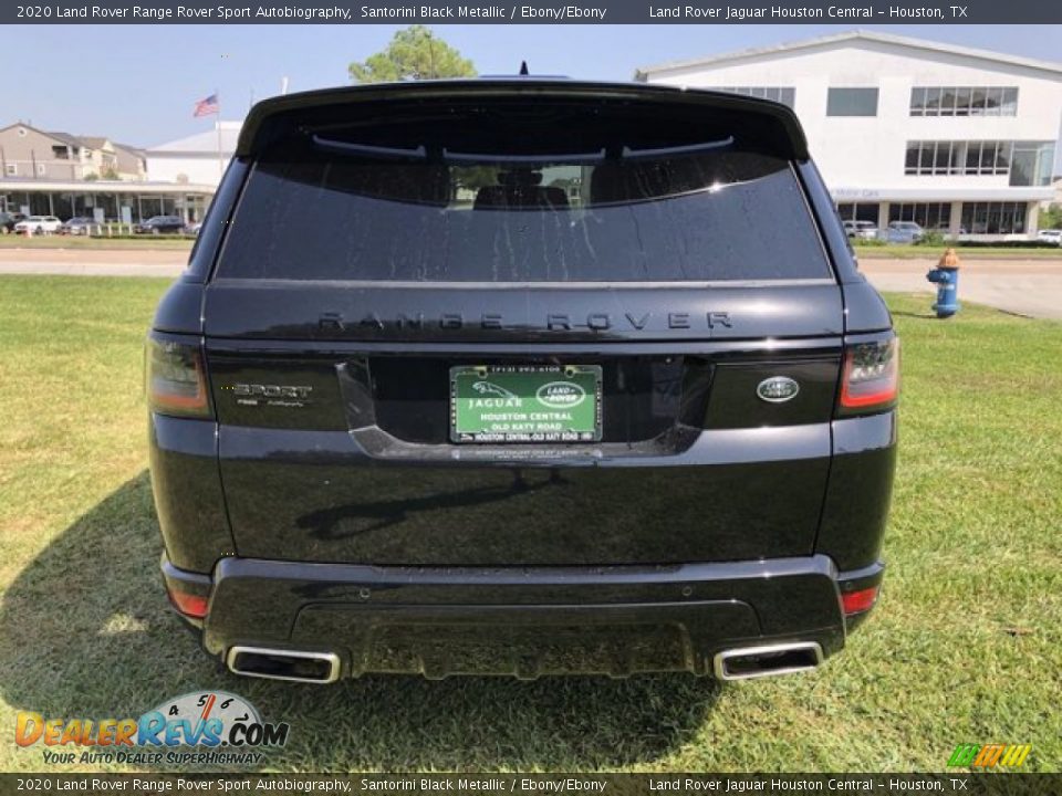 2020 Land Rover Range Rover Sport Autobiography Santorini Black Metallic / Ebony/Ebony Photo #9