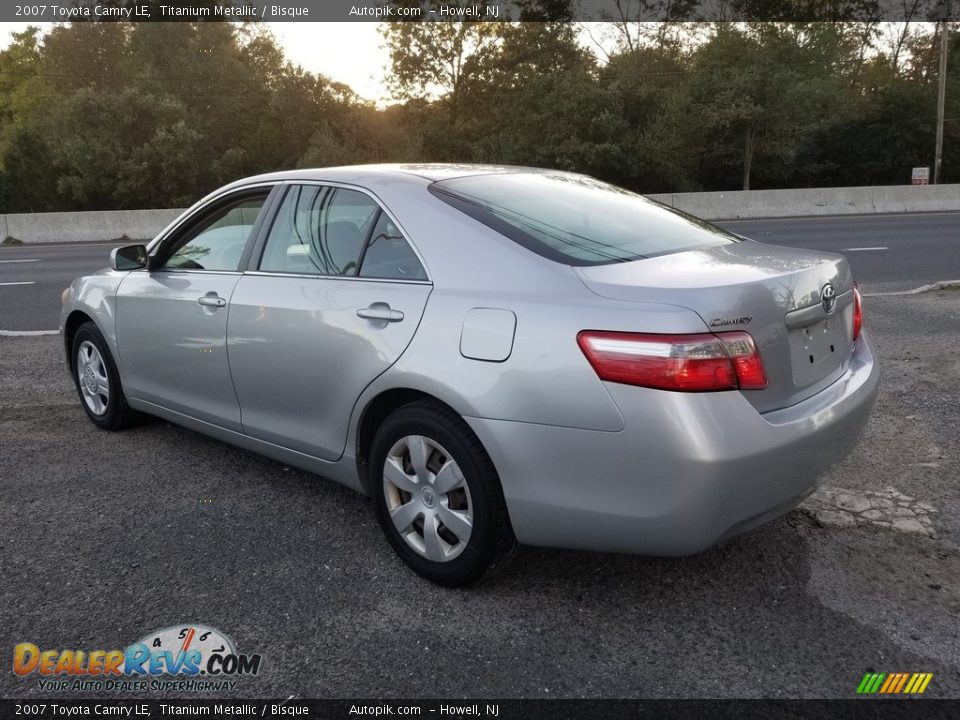 2007 Toyota Camry LE Titanium Metallic / Bisque Photo #5