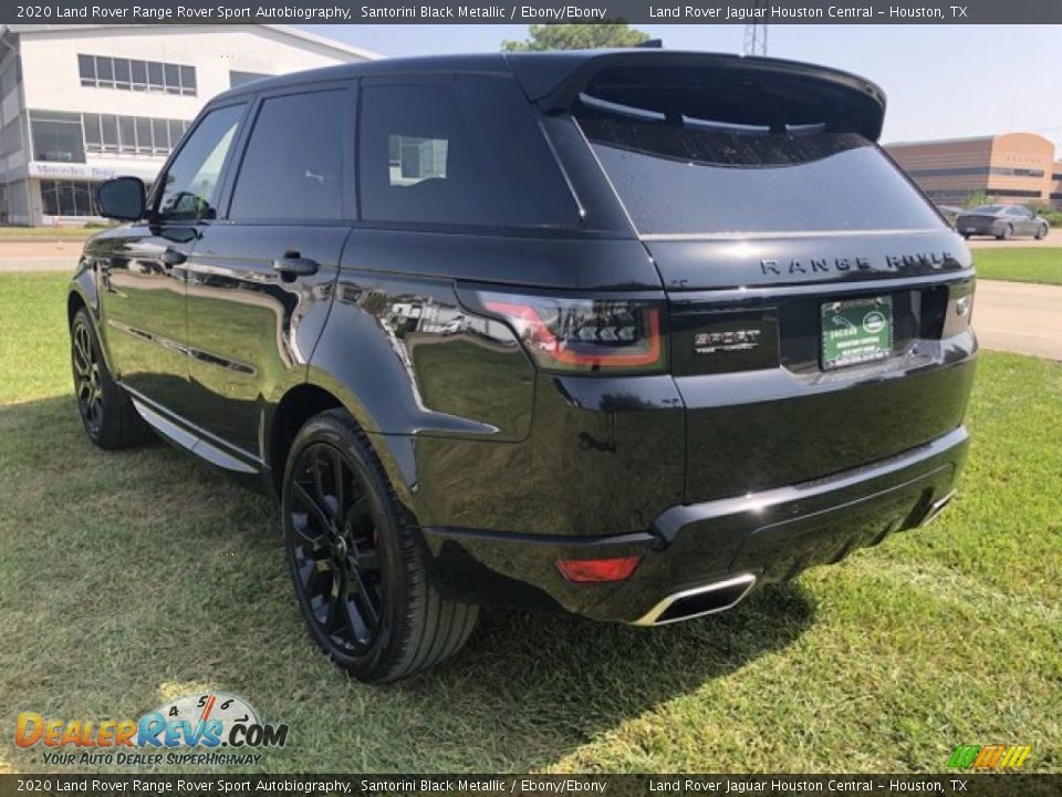 2020 Land Rover Range Rover Sport Autobiography Santorini Black Metallic / Ebony/Ebony Photo #11