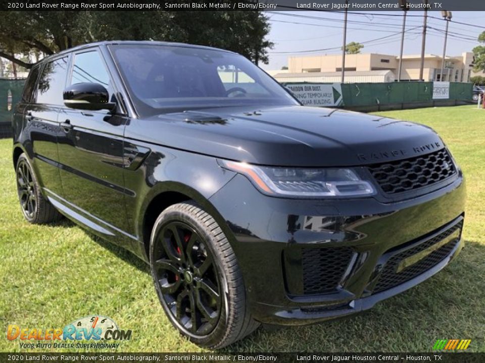 2020 Land Rover Range Rover Sport Autobiography Santorini Black Metallic / Ebony/Ebony Photo #12