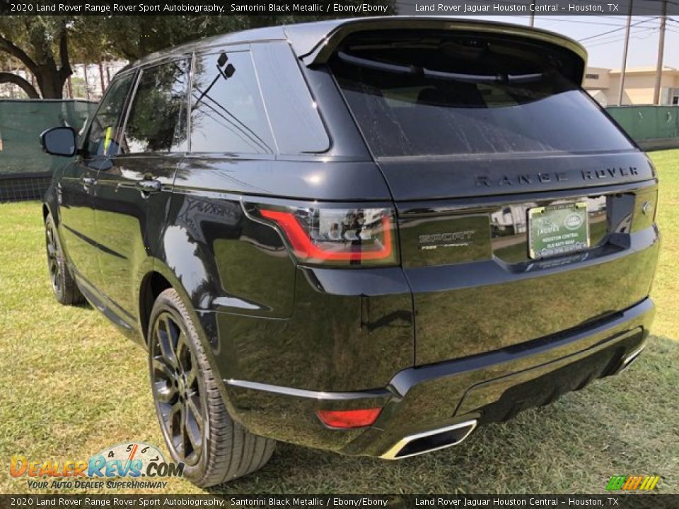 2020 Land Rover Range Rover Sport Autobiography Santorini Black Metallic / Ebony/Ebony Photo #13