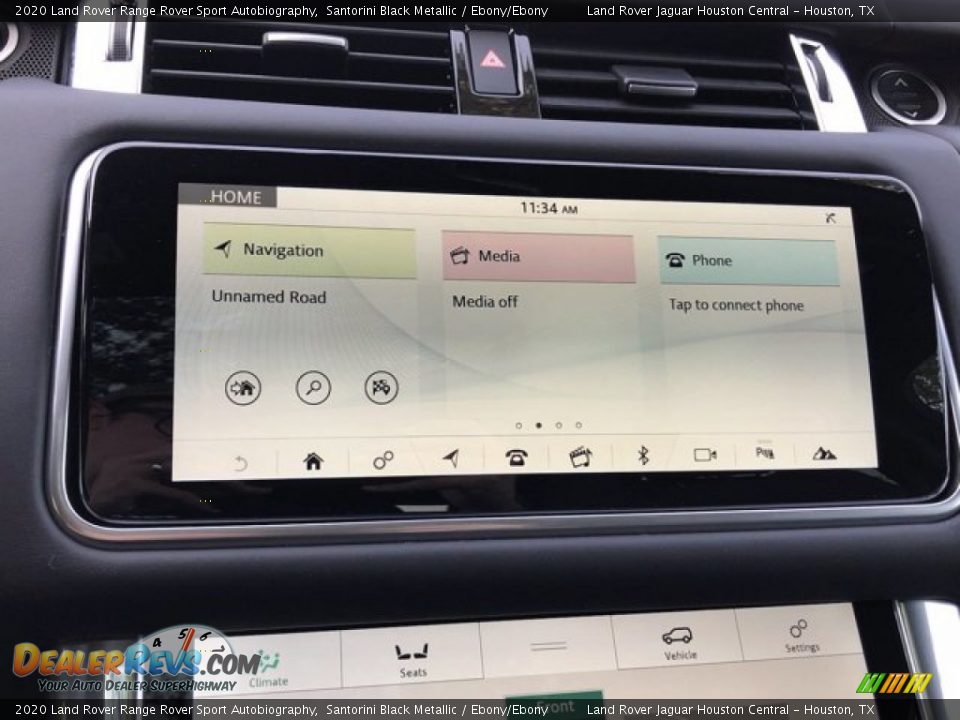 2020 Land Rover Range Rover Sport Autobiography Santorini Black Metallic / Ebony/Ebony Photo #26