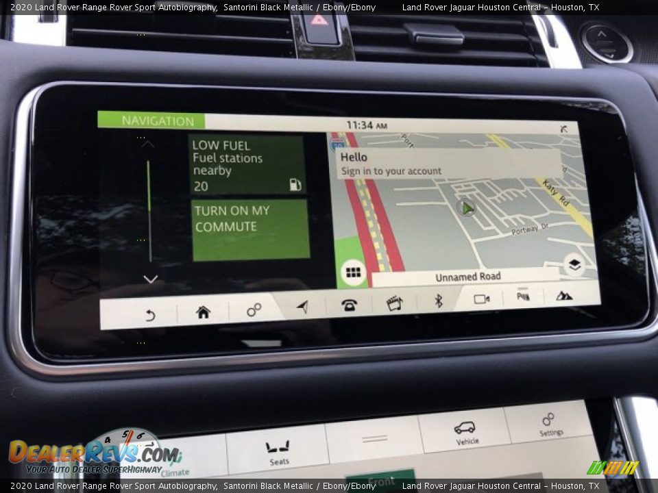 2020 Land Rover Range Rover Sport Autobiography Santorini Black Metallic / Ebony/Ebony Photo #27