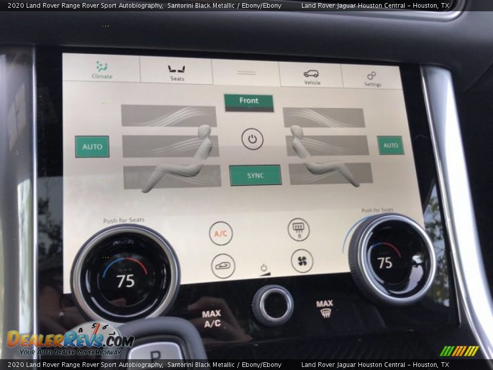2020 Land Rover Range Rover Sport Autobiography Santorini Black Metallic / Ebony/Ebony Photo #29