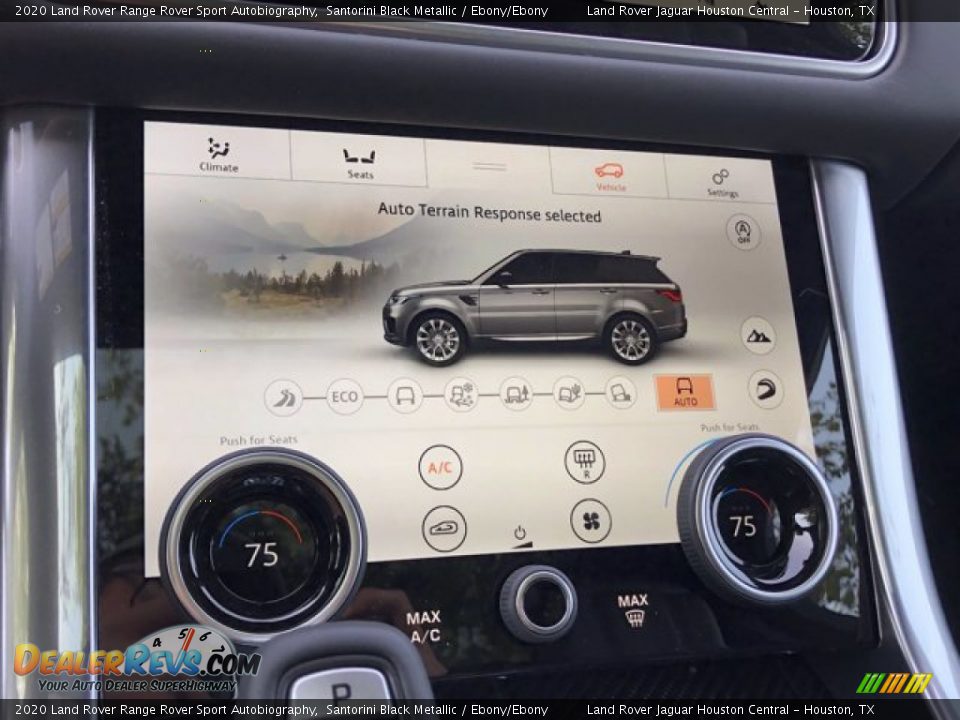 2020 Land Rover Range Rover Sport Autobiography Santorini Black Metallic / Ebony/Ebony Photo #31