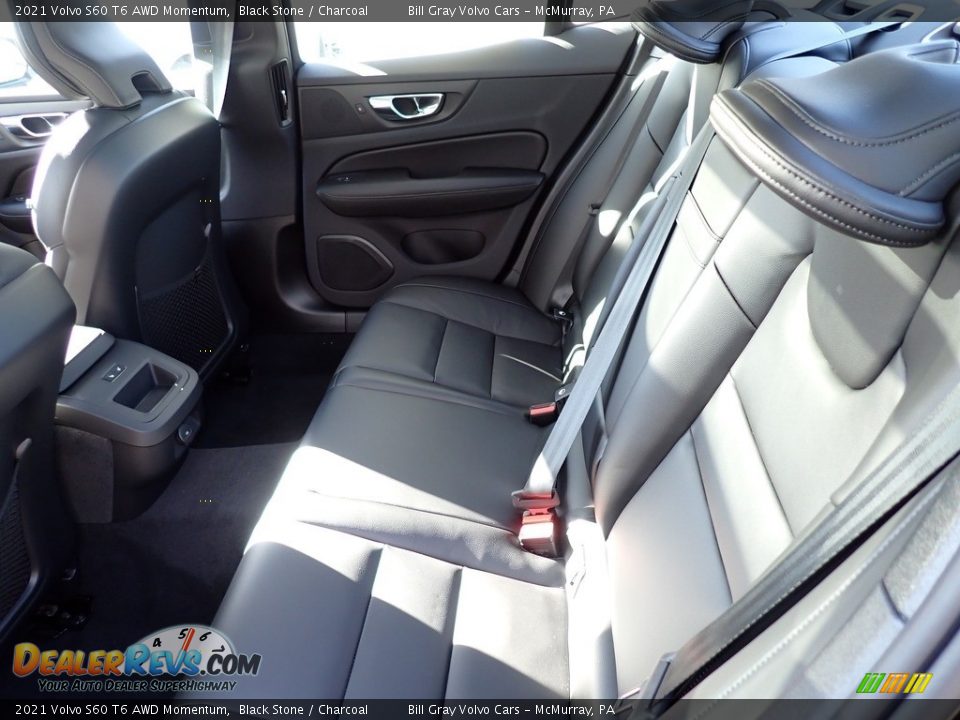 2021 Volvo S60 T6 AWD Momentum Black Stone / Charcoal Photo #8