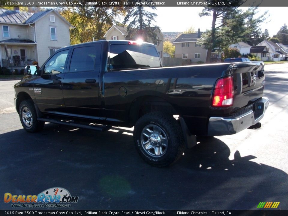 Brilliant Black Crystal Pearl 2016 Ram 3500 Tradesman Crew Cab 4x4 Photo #12