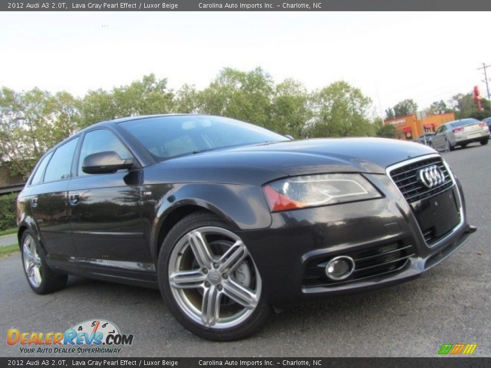 2012 Audi A3 2.0T Lava Gray Pearl Effect / Luxor Beige Photo #1